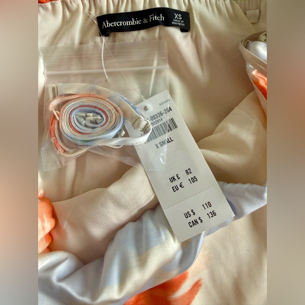 NWT Abercrombie & Fitch Julia Strapless Slip Maxi Dress - Picture 7 of 7